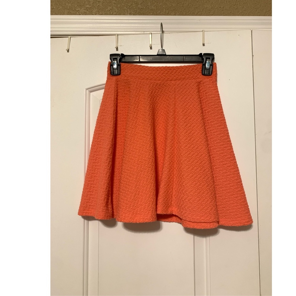 Peach Short Skater Skirt